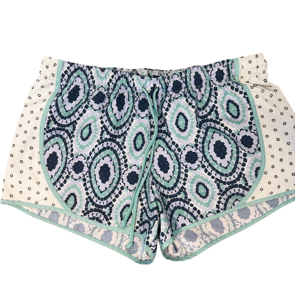 Aerie Green And Blue Abstract Gym Shorts. Size S‎